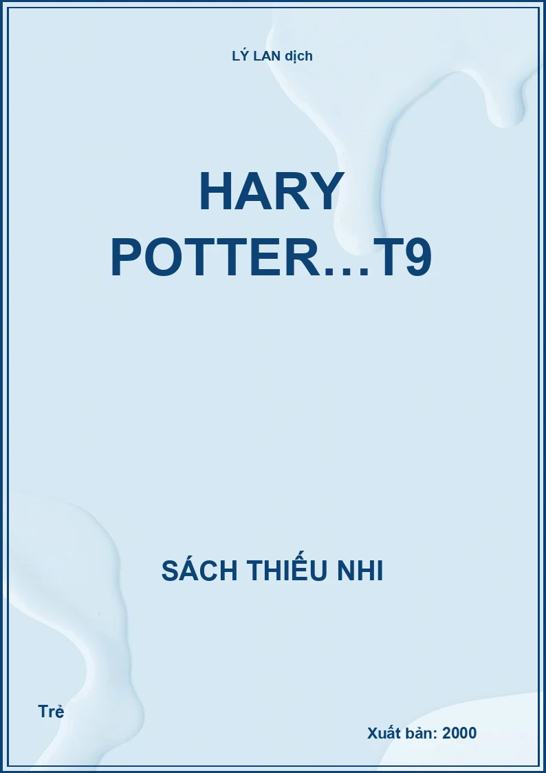 Harry Potter - Tập 9