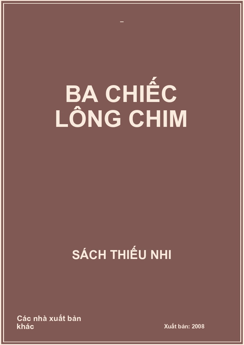 Ba chiếc lông chim