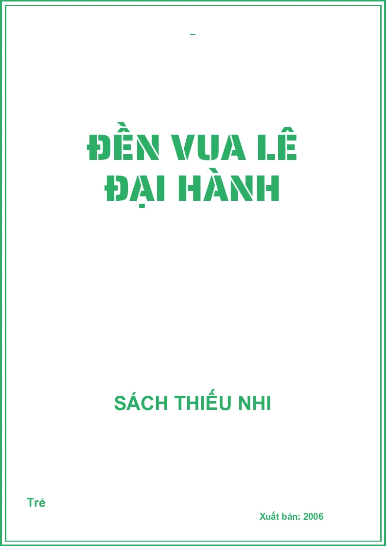 Đền Vua Lê Đại Hành