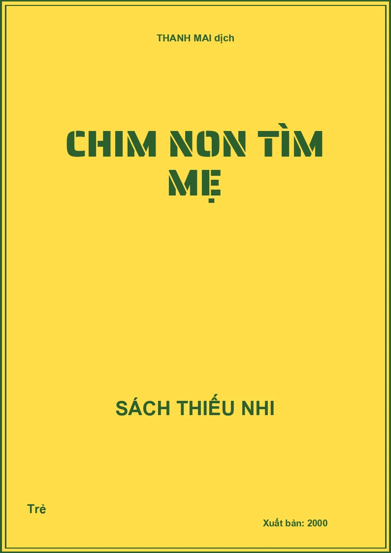 Chim non tìm mẹ