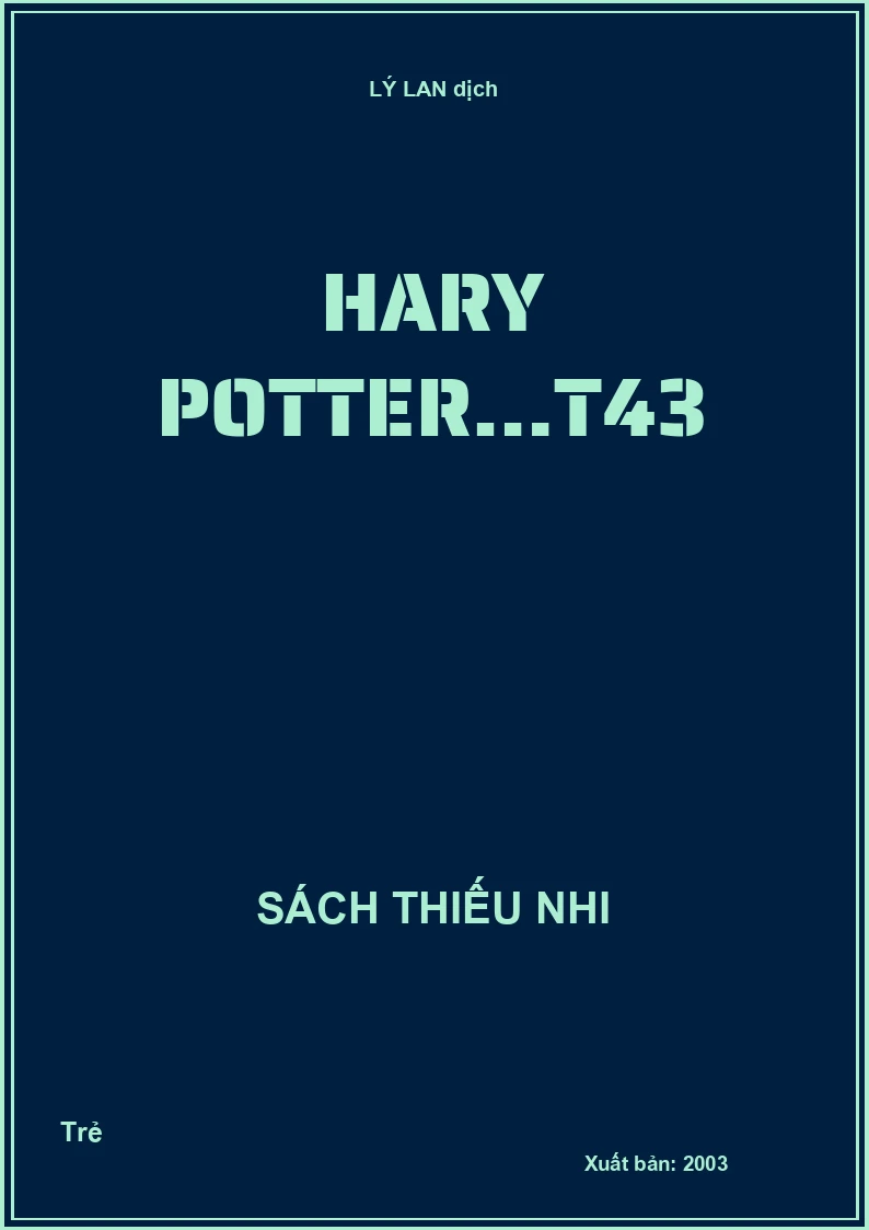 Harry Potter - Tập 43