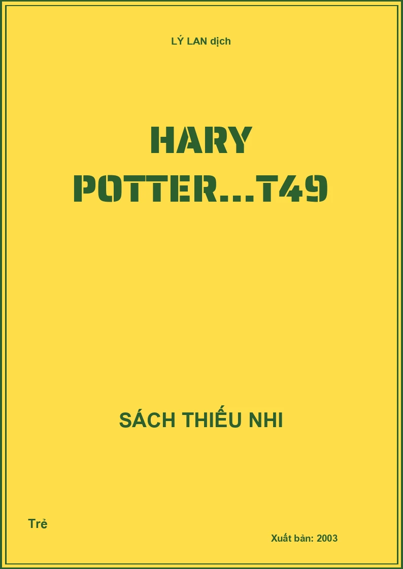 Harry Potter - Tập 49