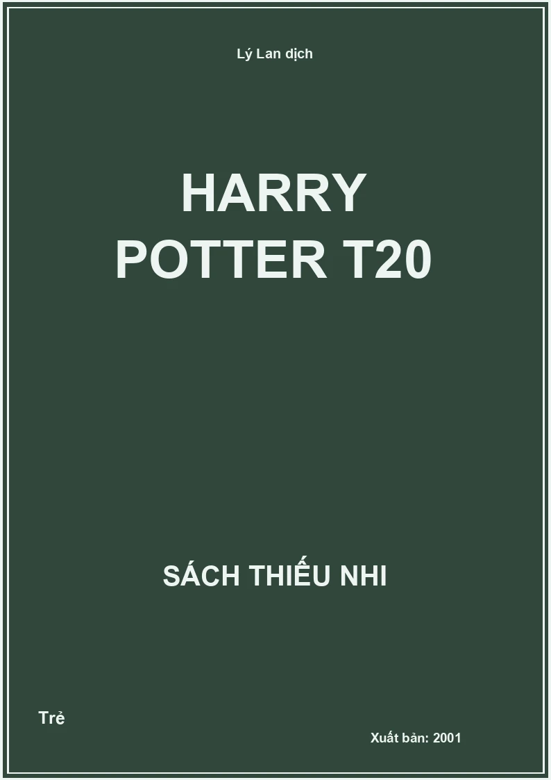 Harry Potter - Tập 20