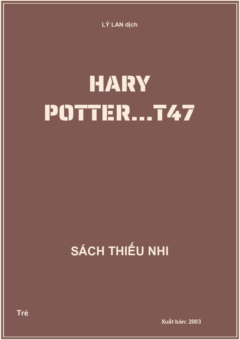Harry Potter - Tập 47