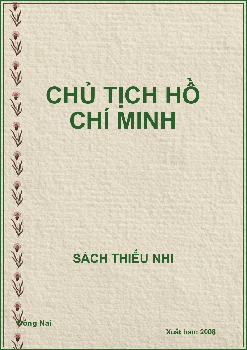 Chủ tịch Hồ Chí Minh