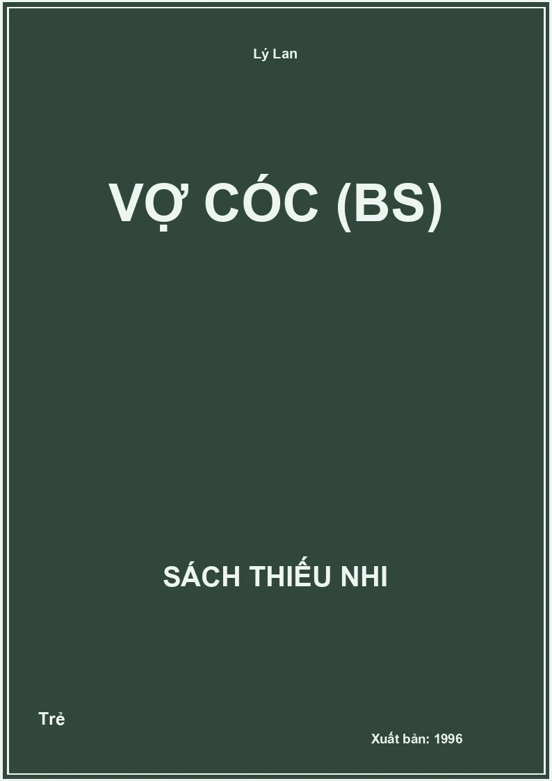 Vợ cóc (BS)