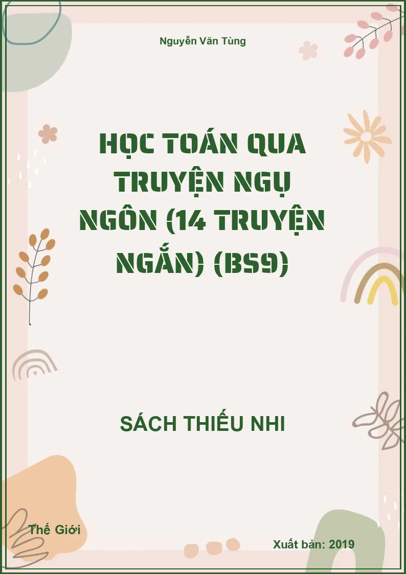 Học toán qua truyện ngụ ngôn (14 truyện ngắn) (BS9)