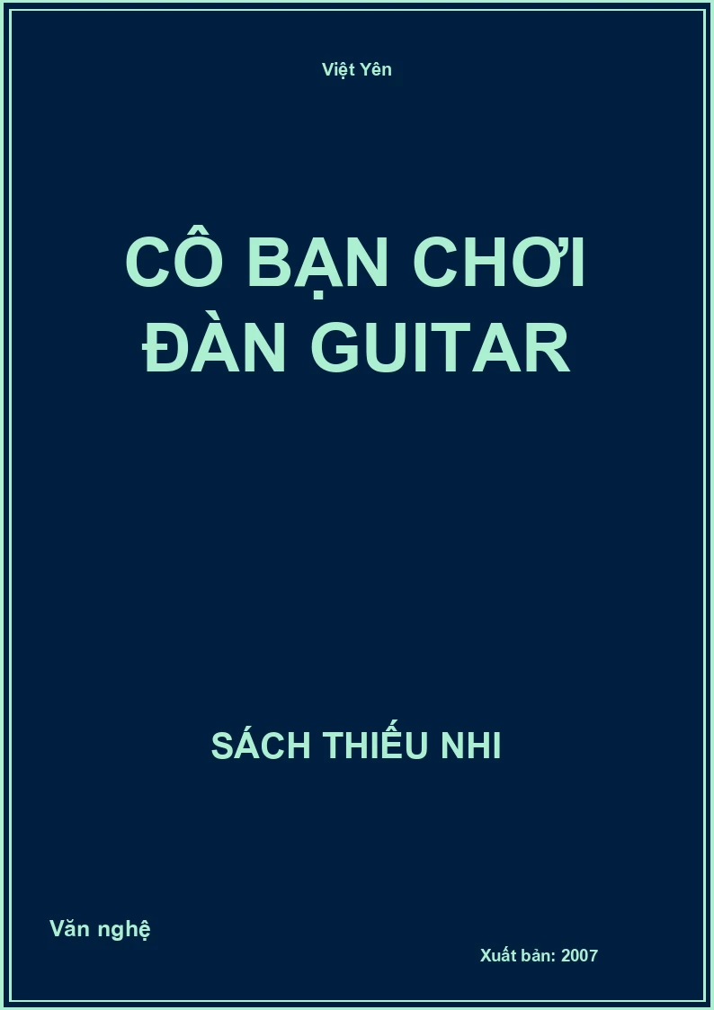 Cô bạn chơi đàn guitar