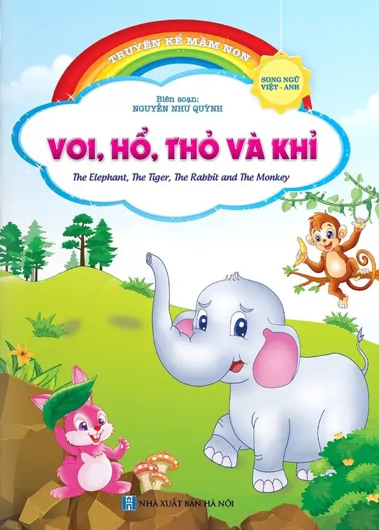 Tủ sách song ngữ Việt-Anh: Voi hổ thỏ và khỉ