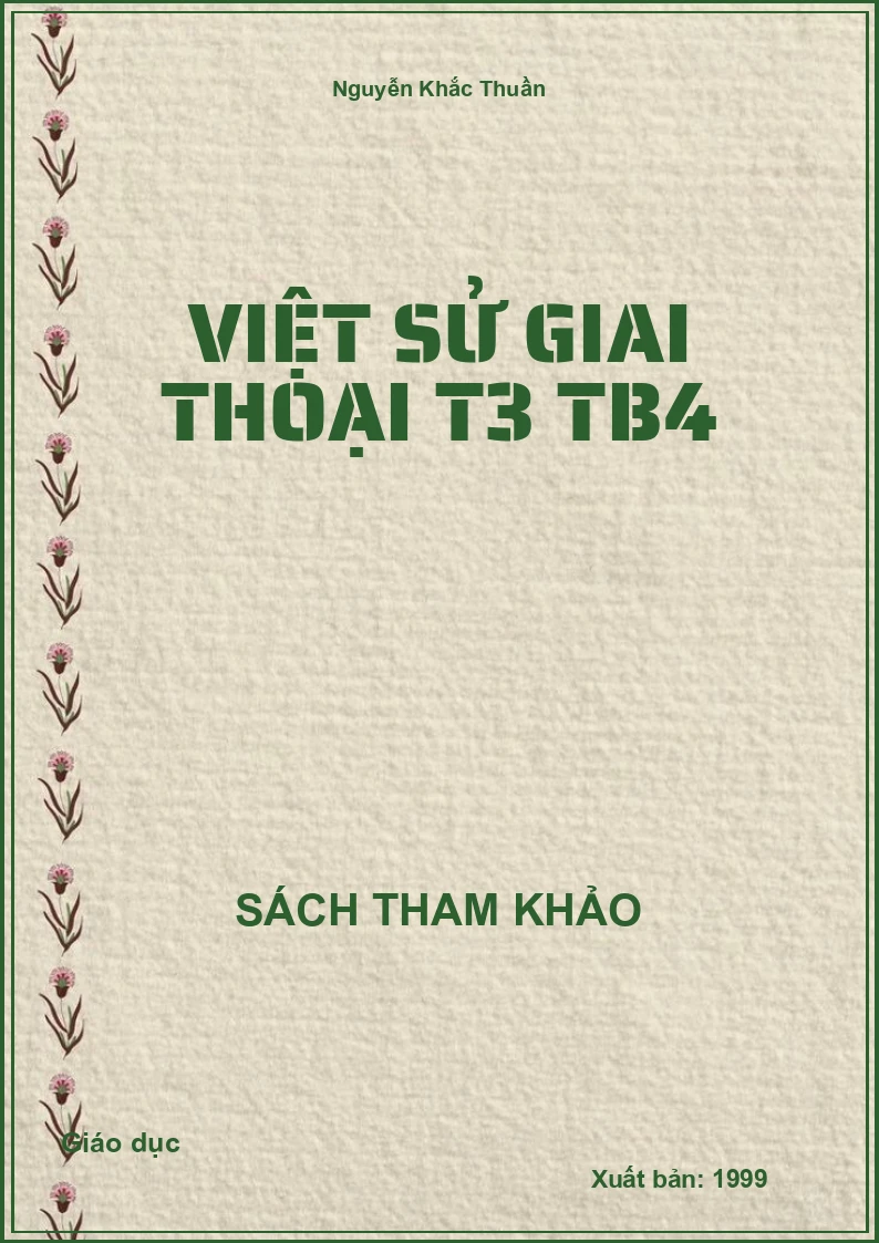 Việt sử giai thoại T3 TB4