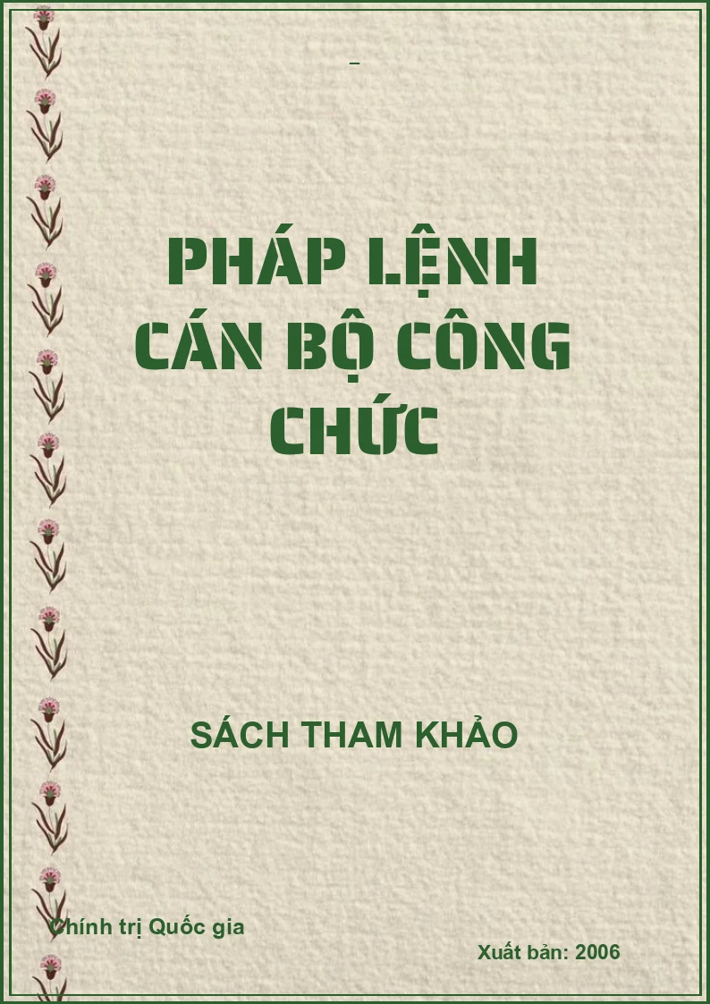 Pháp lệnh cán bộ công chức