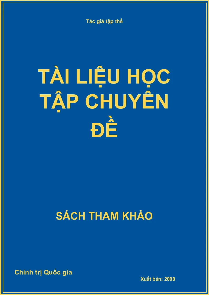 Tài liệu học tập chuyên đề