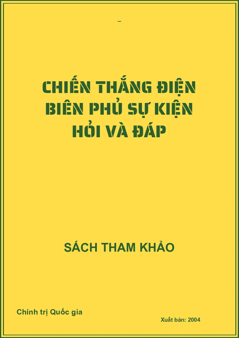 Chiến thắng Điện Biên Phủ Sự kiện hỏi và đáp