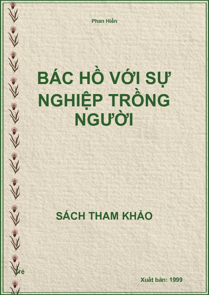 Bác Hồ với sự nghiệp trồng người