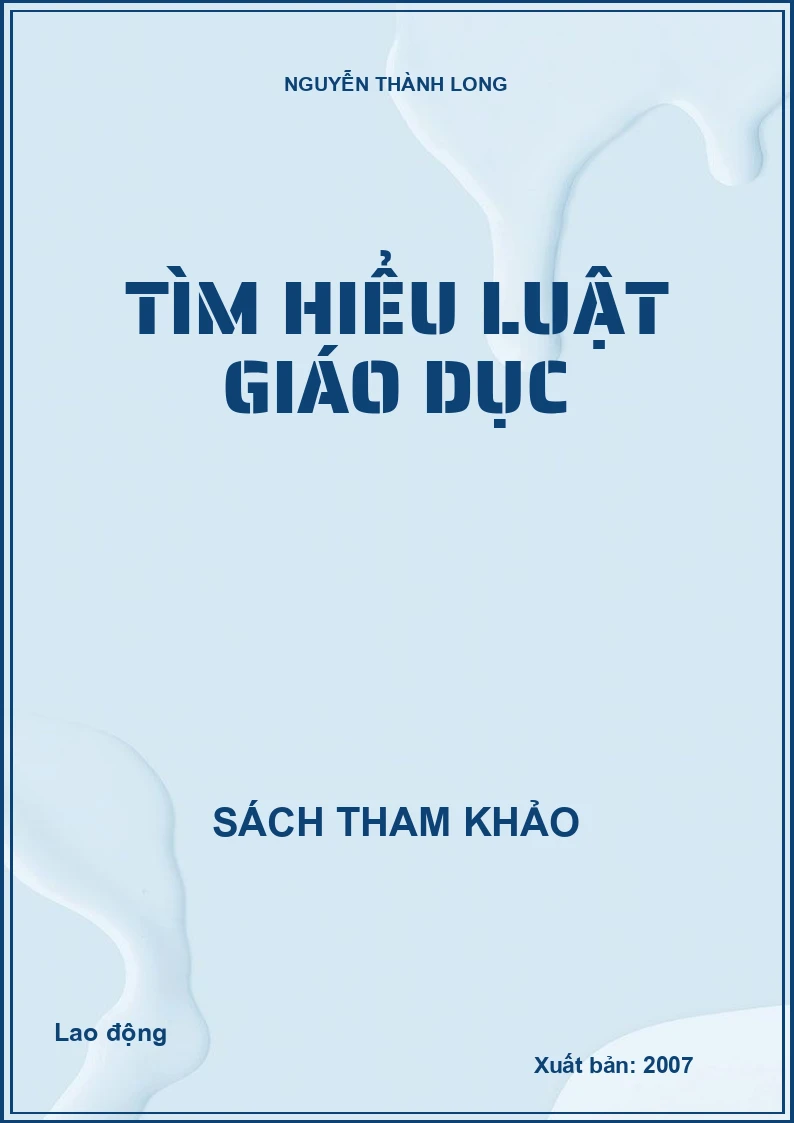 Tìm hiểu luật giáo dục