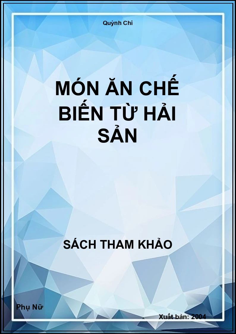 Món ăn chế biến từ hải sản
