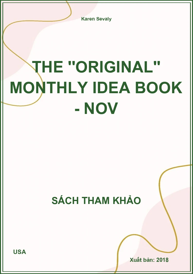 The ''original'' monthly idea book - Nov