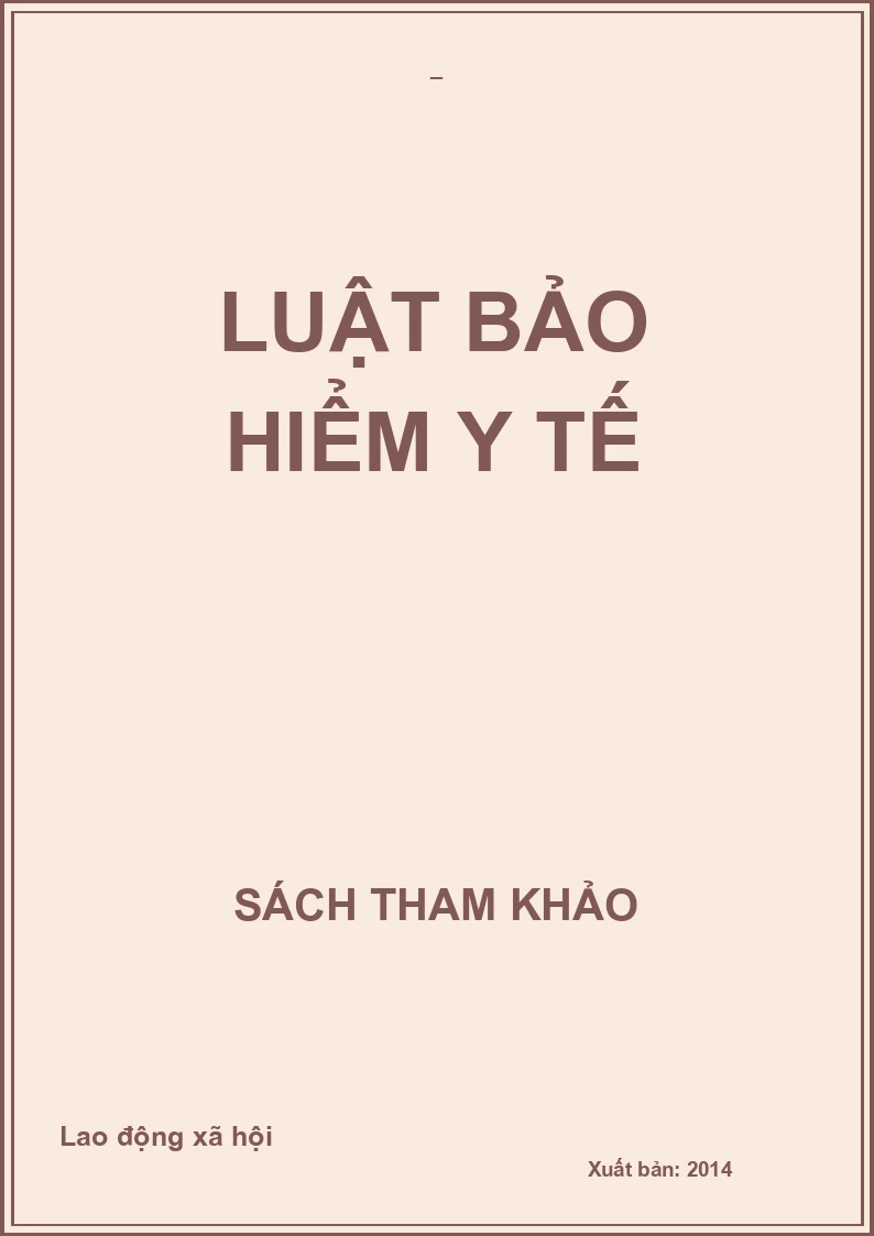 Luật bảo hiểm y tế