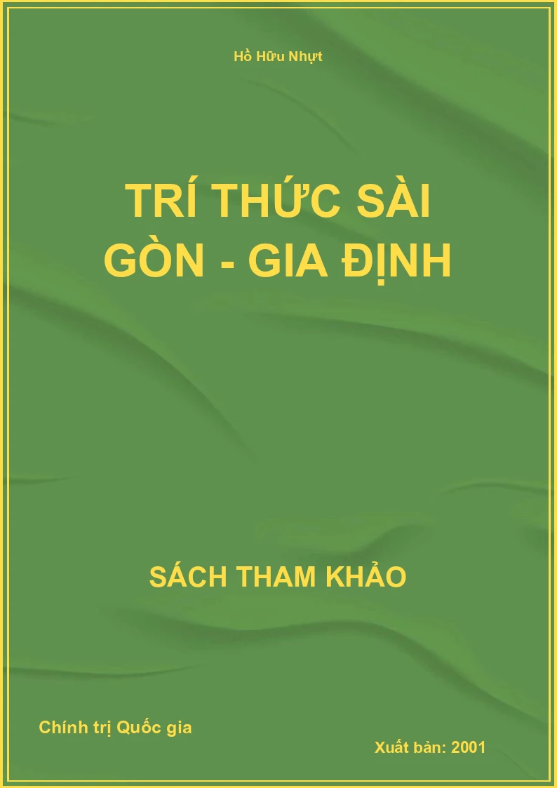 Trí thức Sài Gòn - Gia Định