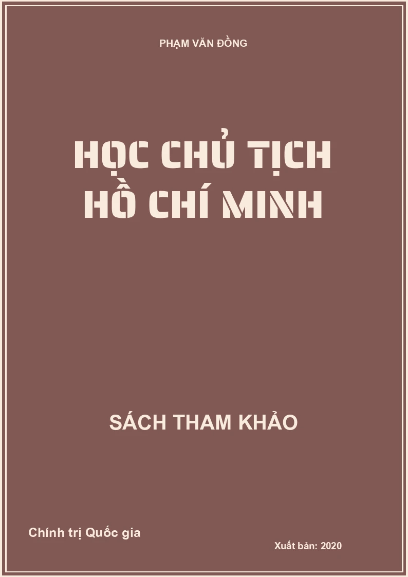 Học Chủ Tịch Hồ Chí Minh