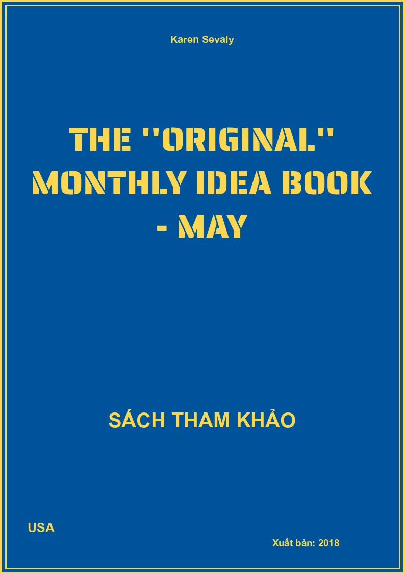 The ''original'' monthly idea book - May