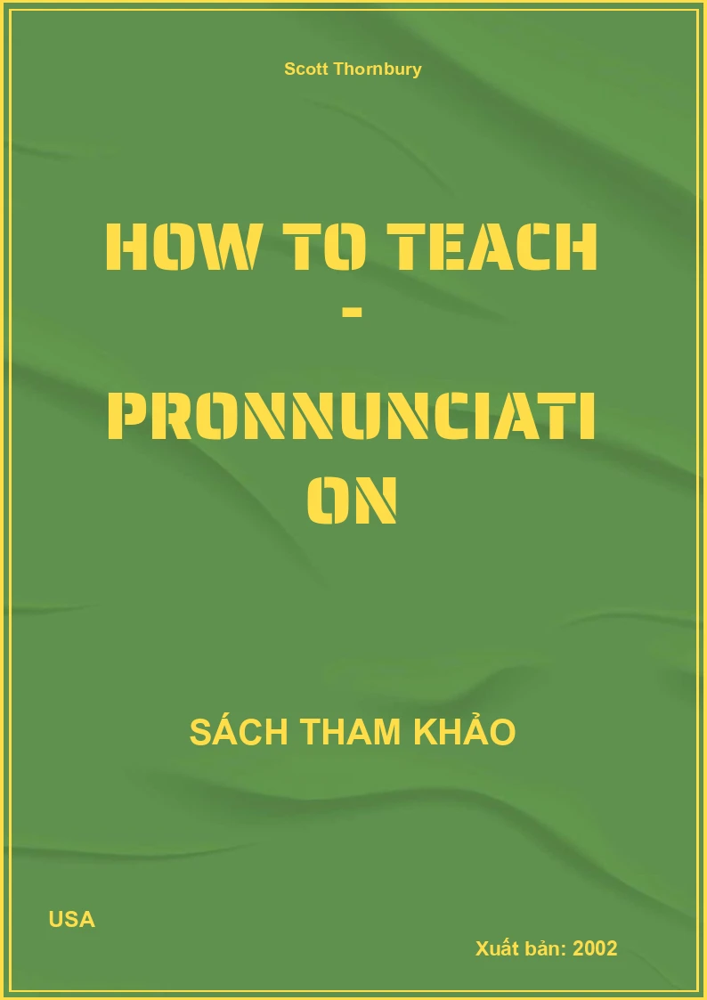 How to teach - Pronnunciation