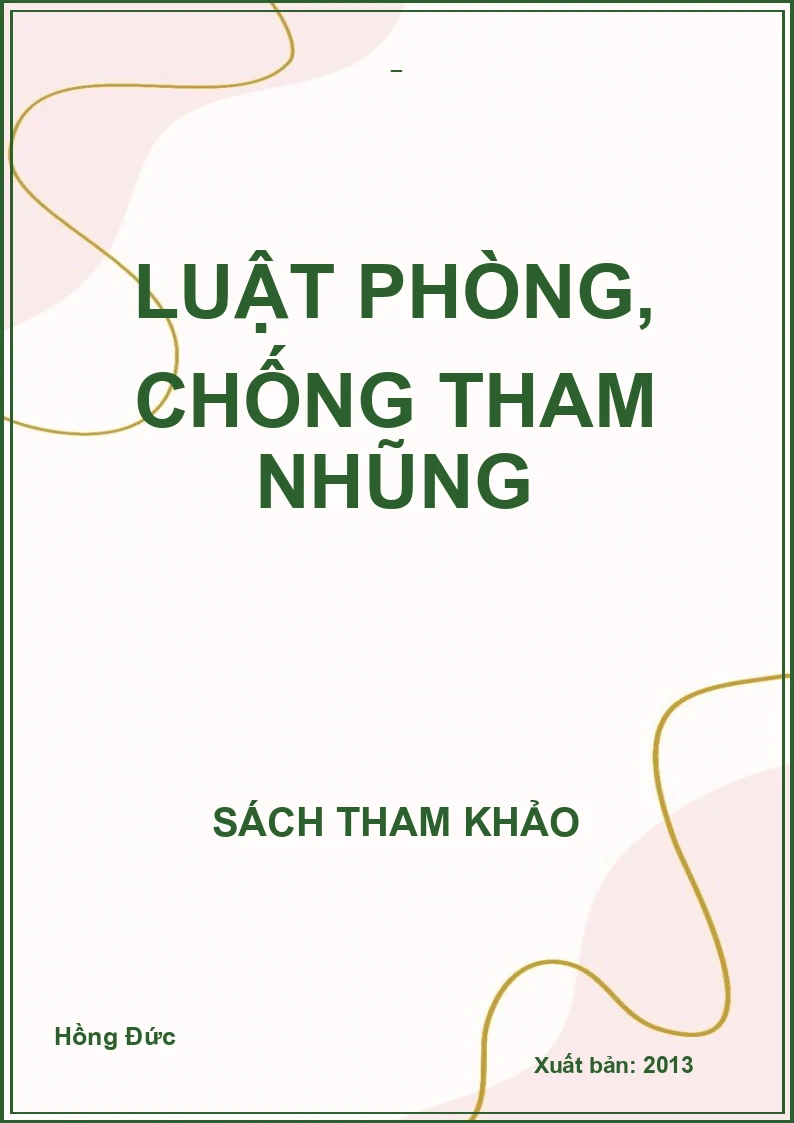 Luật phòng, chống tham nhũng