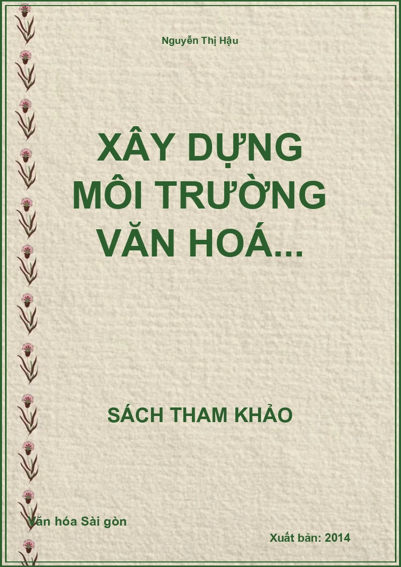 Xây dựng môi trường văn hoá...