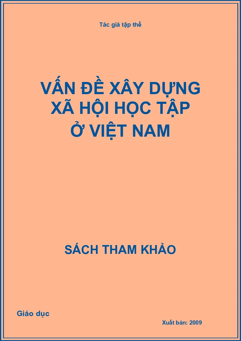 Vấn đề xây dựng xã hội học tập ở Việt Nam