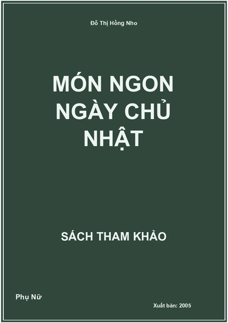 Món ngon ngày chủ nhật