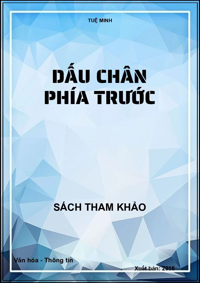 Dấu chân phía trước
