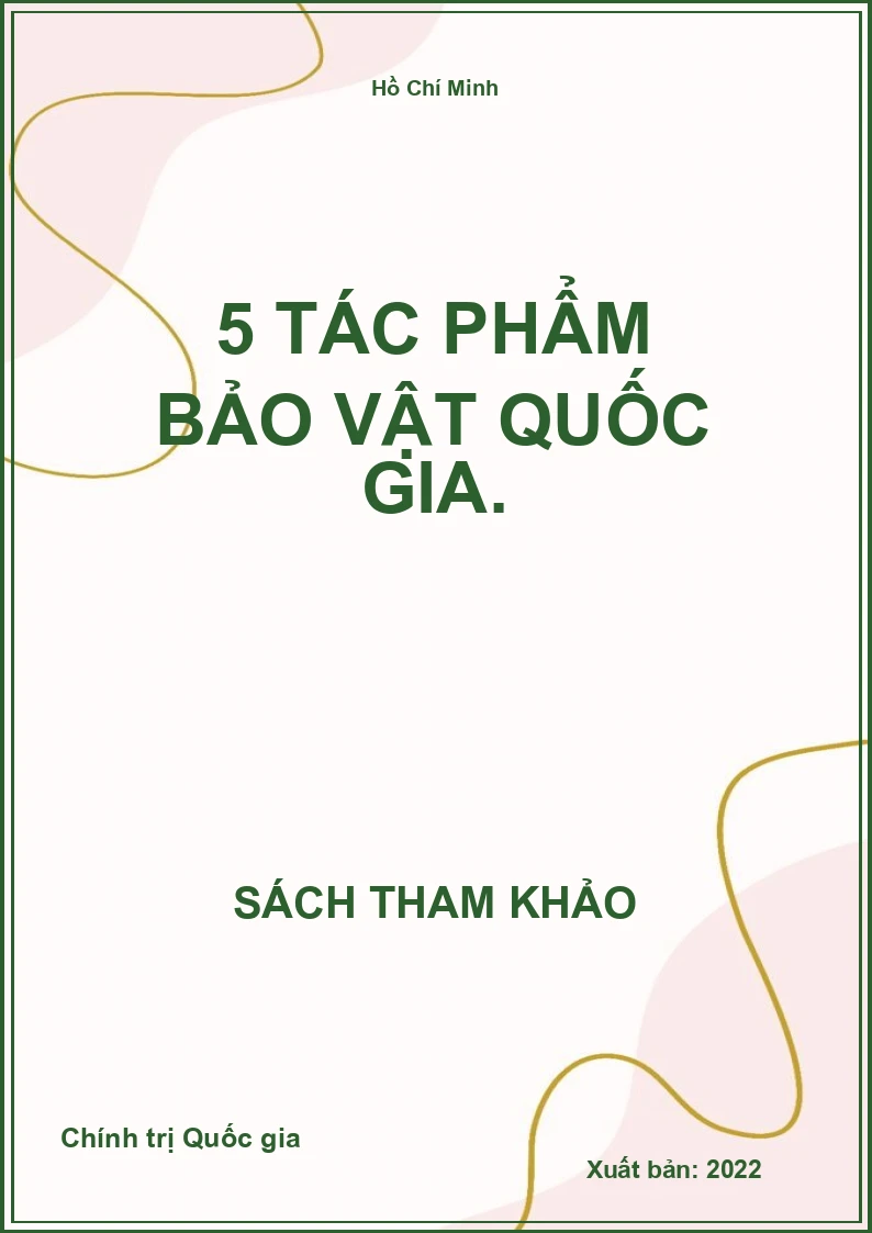 5 tác phẩm bảo vật quốc gia.