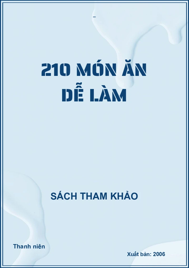 210 Món ăn dễ làm