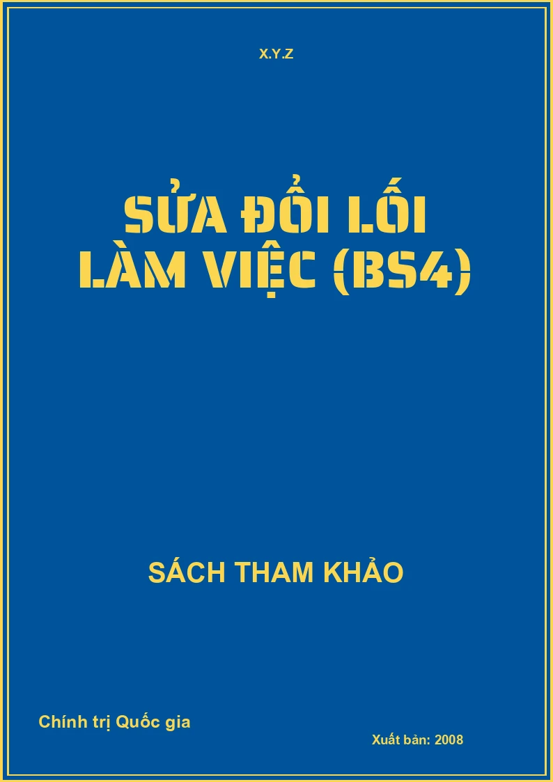 Sửa đổi lối làm việc (BS4)