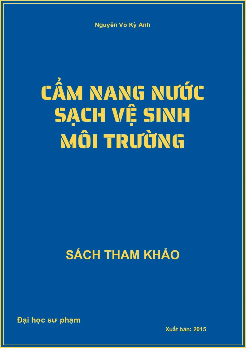 Cẩm nang nước sạch vệ sinh môi trường