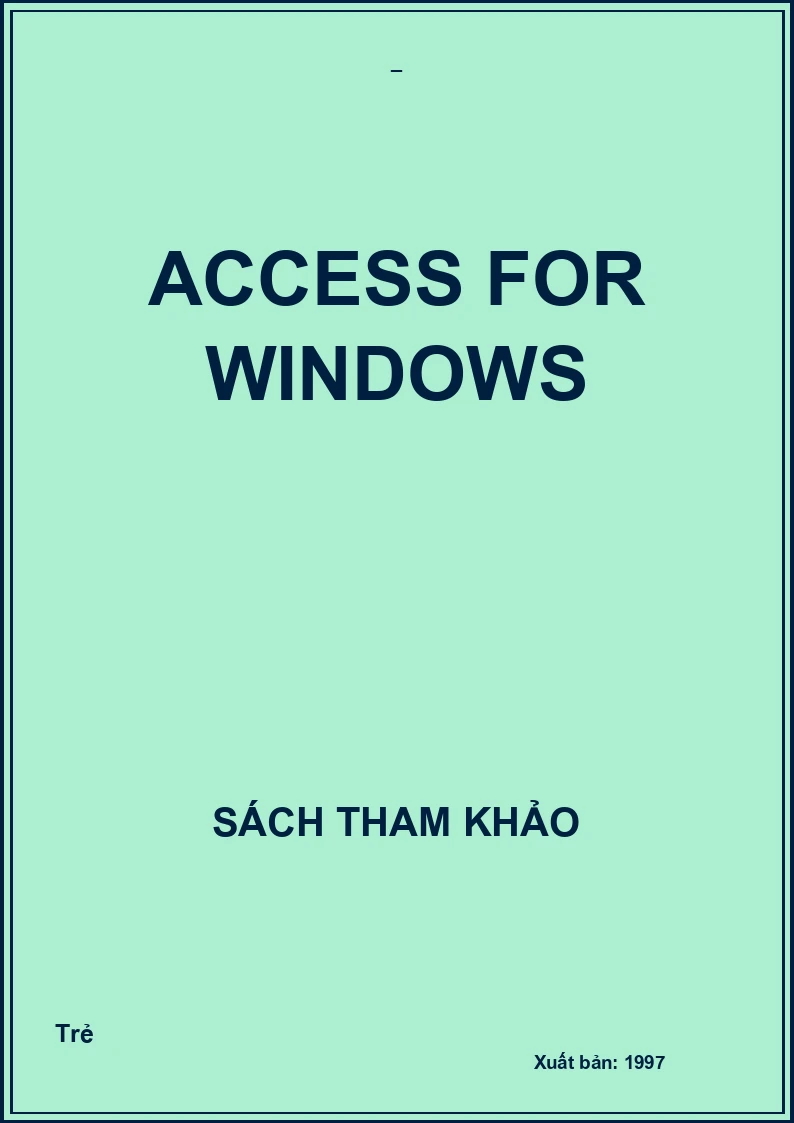 Access for windows