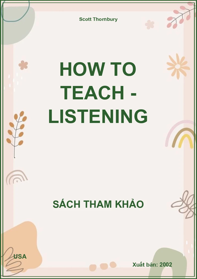 How to teach - Listening