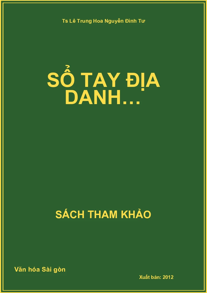 Sổ tay địa danh…