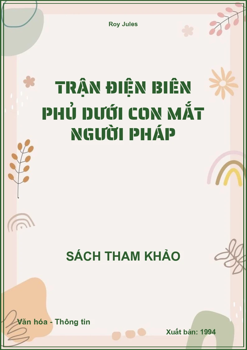 Trận Điện Biên Phủ dưới con mắt người Pháp