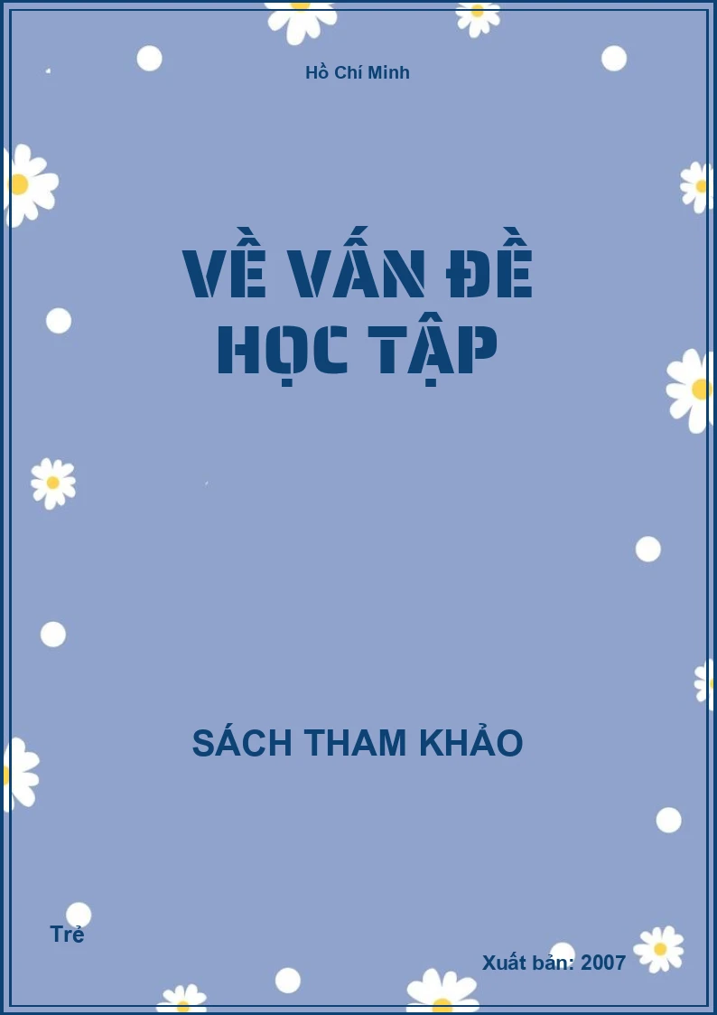 Về vấn đề học tập