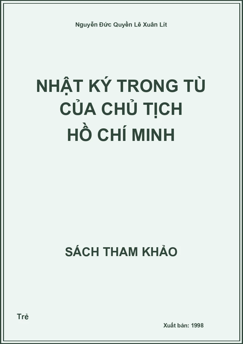 Nhật ký trong tù của Chủ tịch Hồ Chí Minh