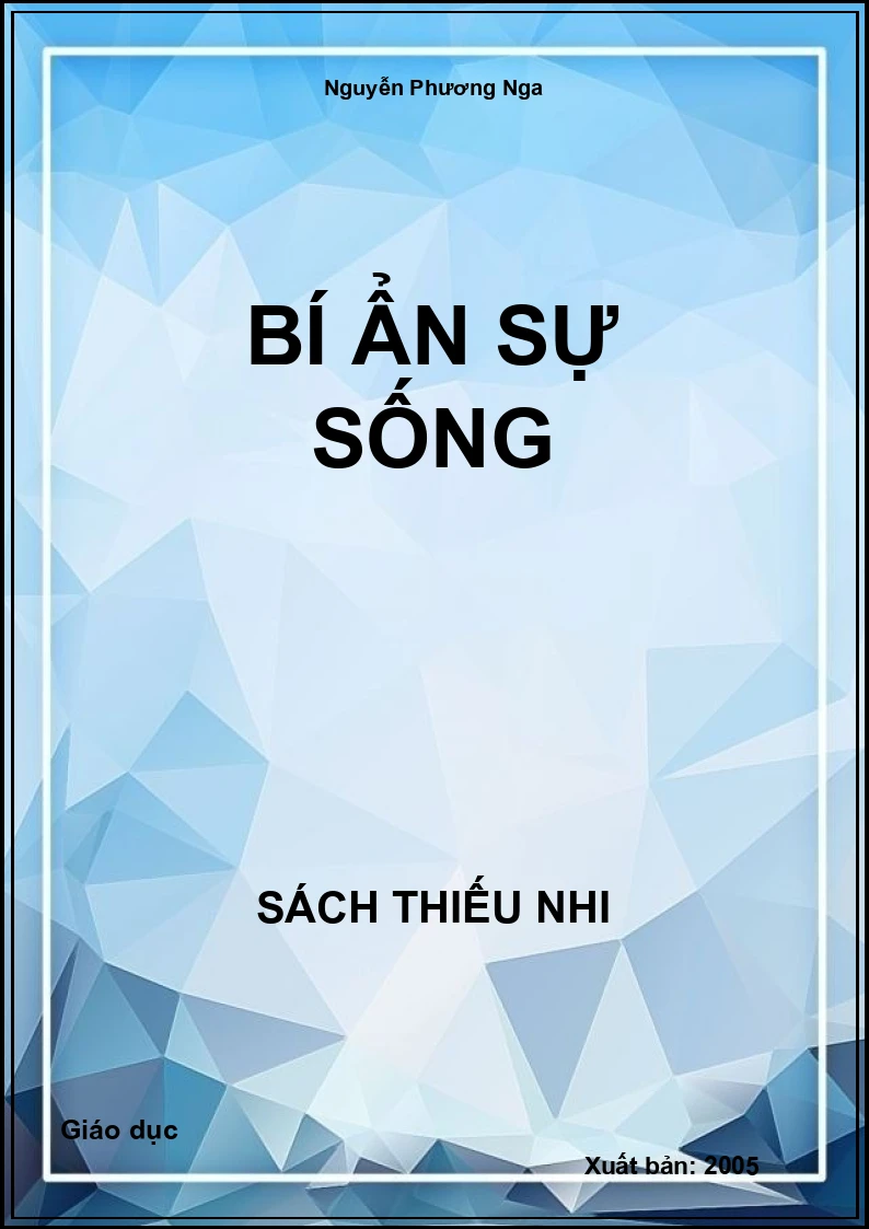 Bí ẩn sự sống