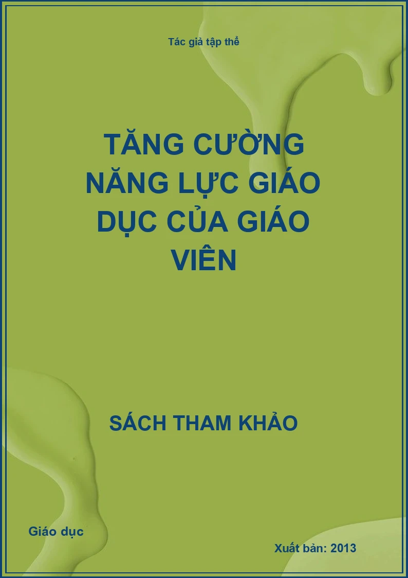 Tăng cường năng lực giáo dục của giáo viên