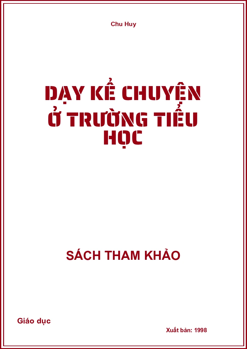 Dạy kể chuyện ở trường Tiểu học