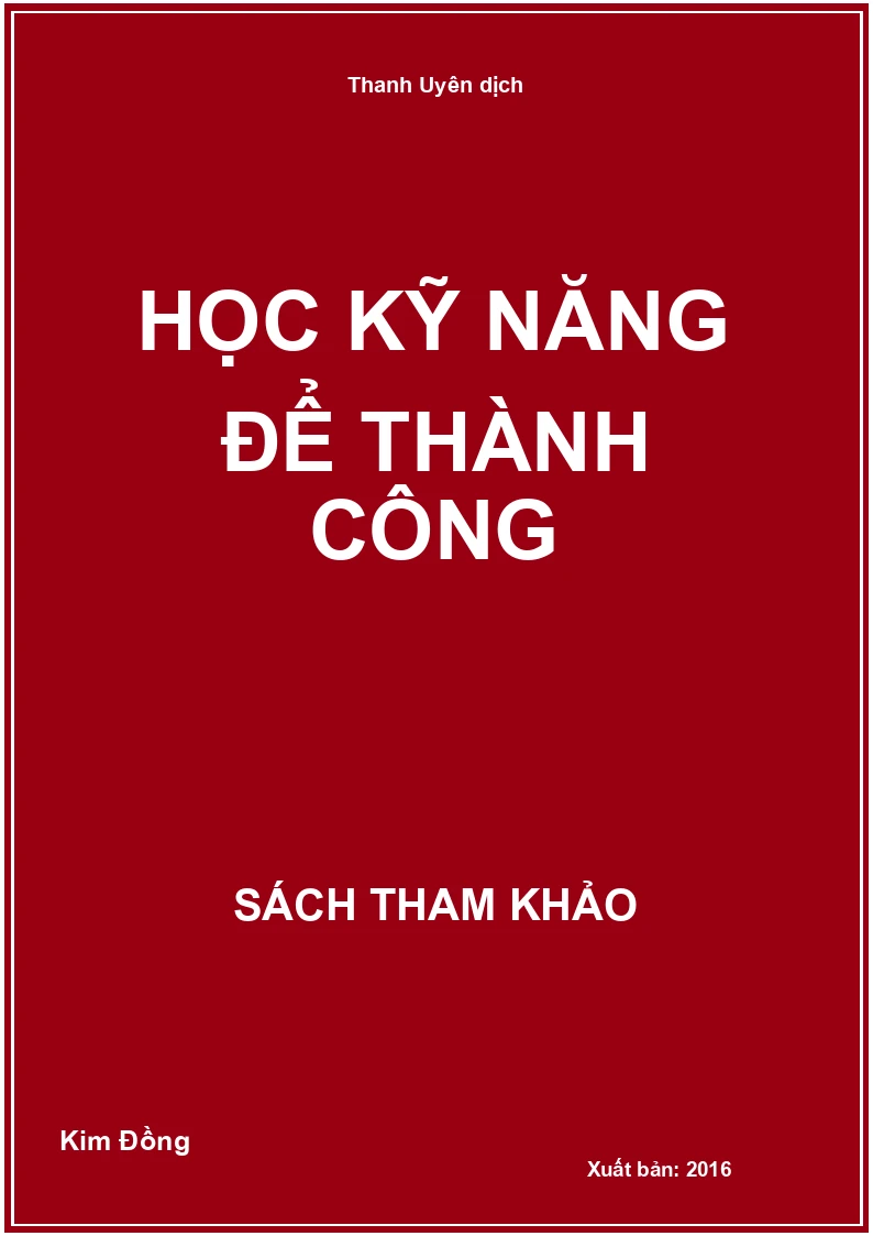 Học kỹ năng để thành công