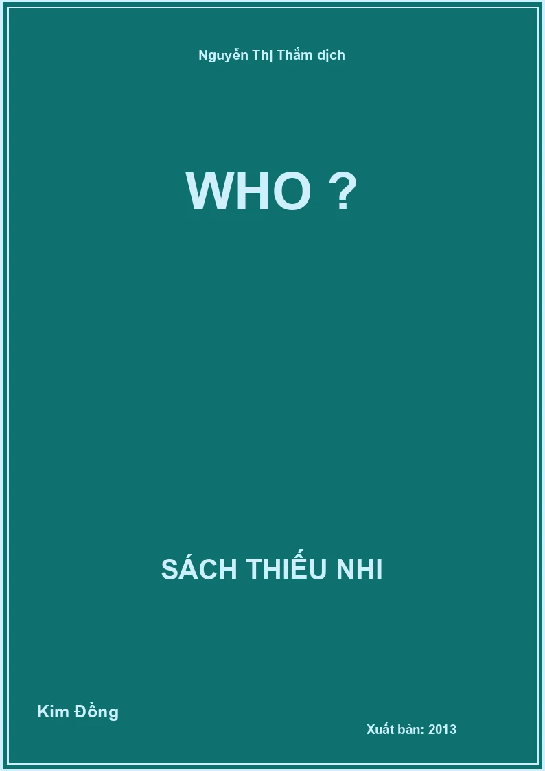 Who ?