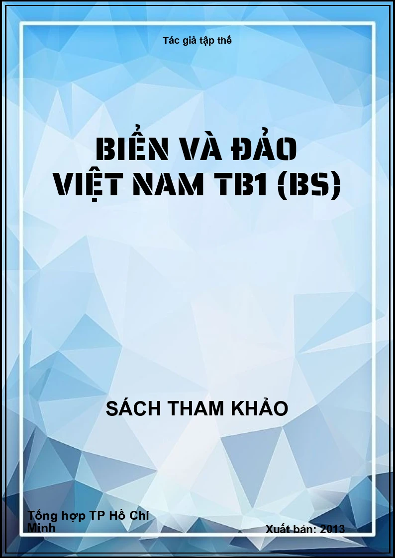 Biển và đảo Việt Nam TB1 (BS)