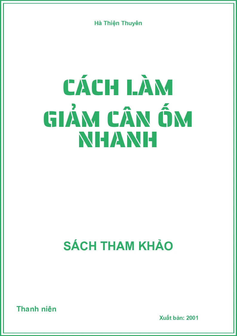 Cách làm giảm cân ốm nhanh
