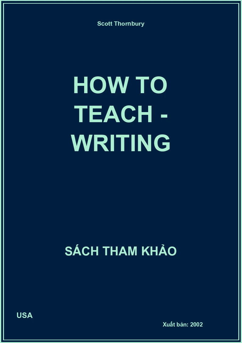 How to teach - writing