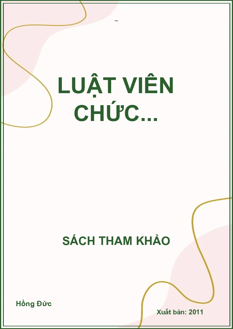 Luật viên chức...